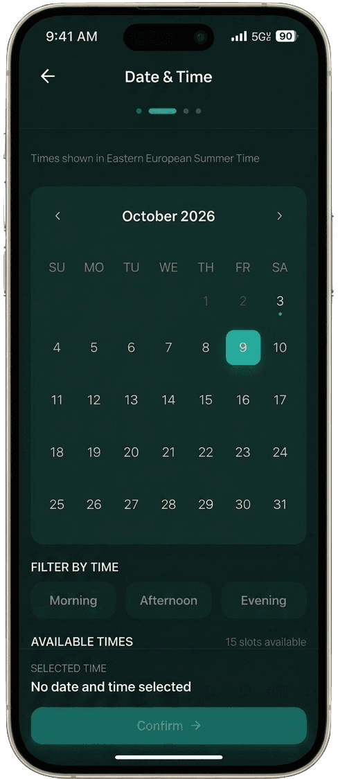 Multi-Tenant Reservation Platform mobile screenshot